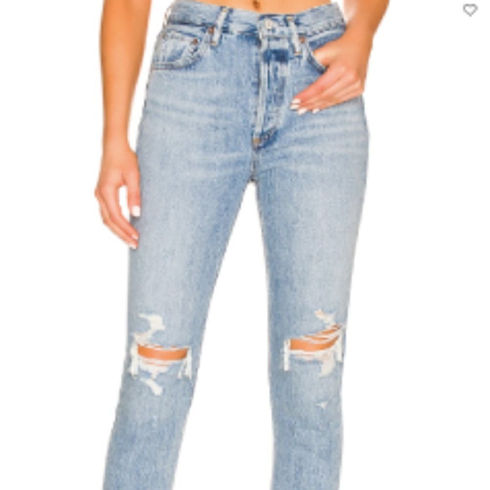 NEW Agolde Riley High Rise Straight Jeans - Picture 3 of 5